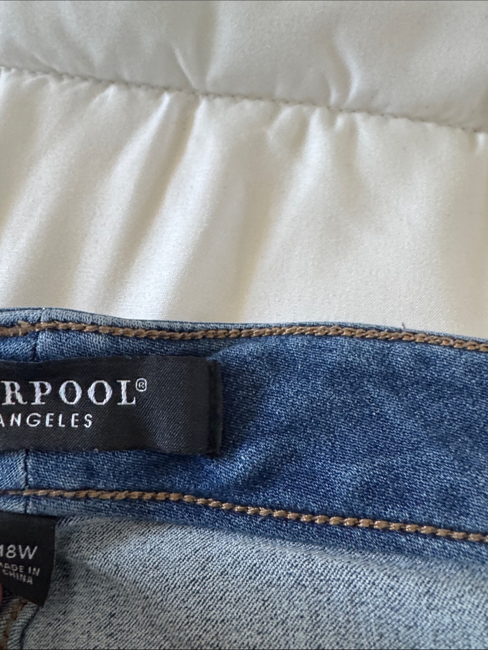Liverpool Women’s Rolled-Hem Denim Shorts - Blue - Picture 3 of 4